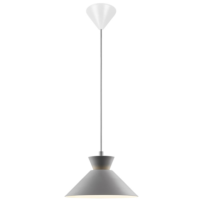 Dialle - Small Minimalist Scandi Pendant - Grey