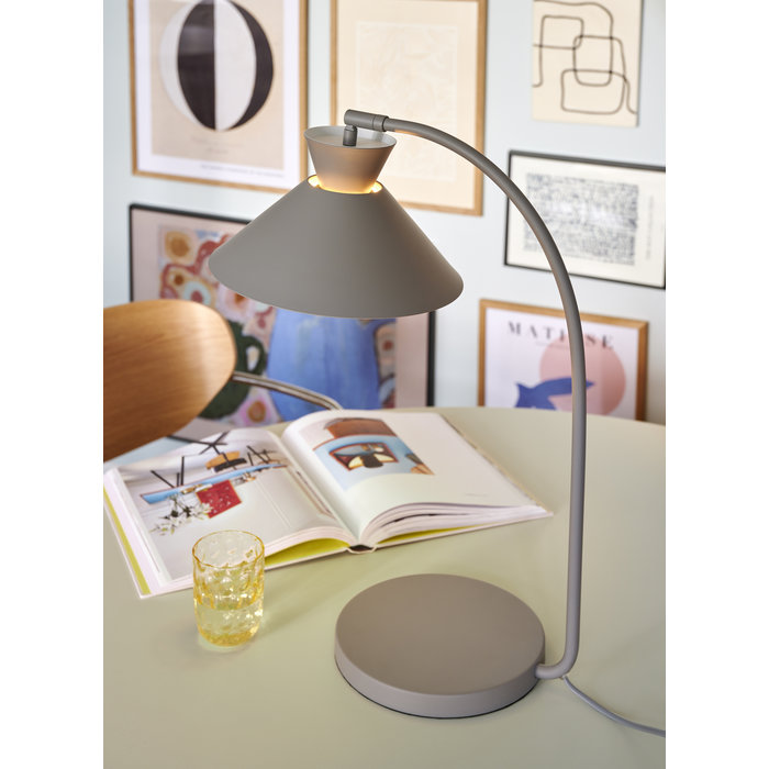 Dialle - Scandi Table Lamp - Grey