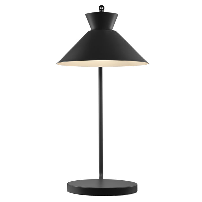 Dialle - Scandi Table Lamp - Black