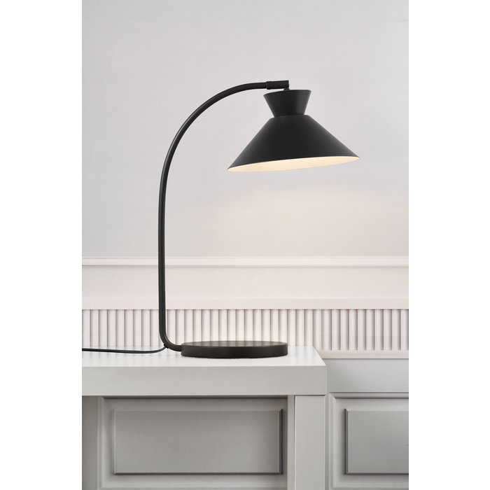 Dialle - Scandi Table Lamp - Black