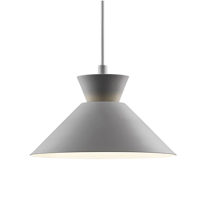 Dialle - Small Minimalist Scandi Pendant - Grey