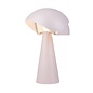 Cowl - Rose Pink Scandi Table Lamp with Adjustable Shade