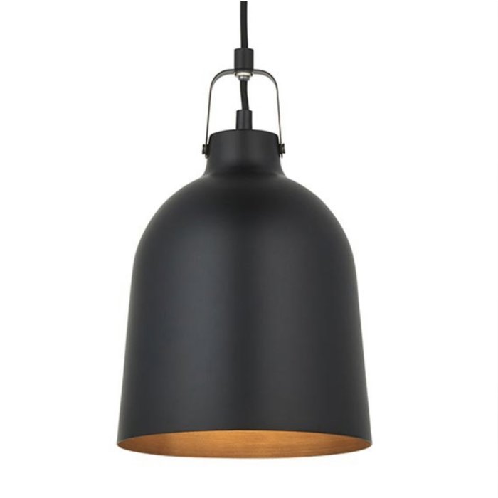 Nostra - Classic Industrial Pendant - Matt Black