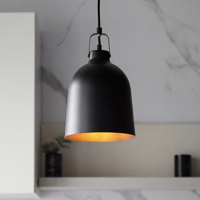 Nostra - Classic Industrial Pendant - Matt Black