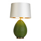 Lombok Table Lamp - Juniper Green with Ivory Shade - David Hunt