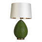 Lombok Table Lamp - Juniper Green with Ivory Shade - David Hunt