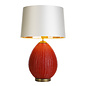Lombok Table Lamp - Strawberry Red with Ivory Shade - David Hunt