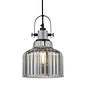 Rhode Single Pendant Light - Polished Chrome Smoked Glass