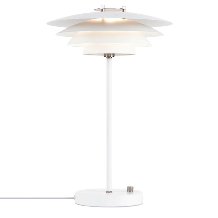 Classis - Louvred White Scandi Table Lamp