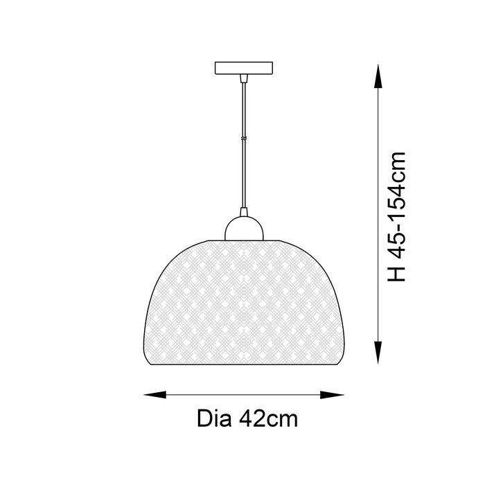 Mali - Inner Glass and Outer Bamboo Shade Bell Pendant