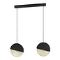 Umble - Black and Gold Modern 2 Light Linear Pendant