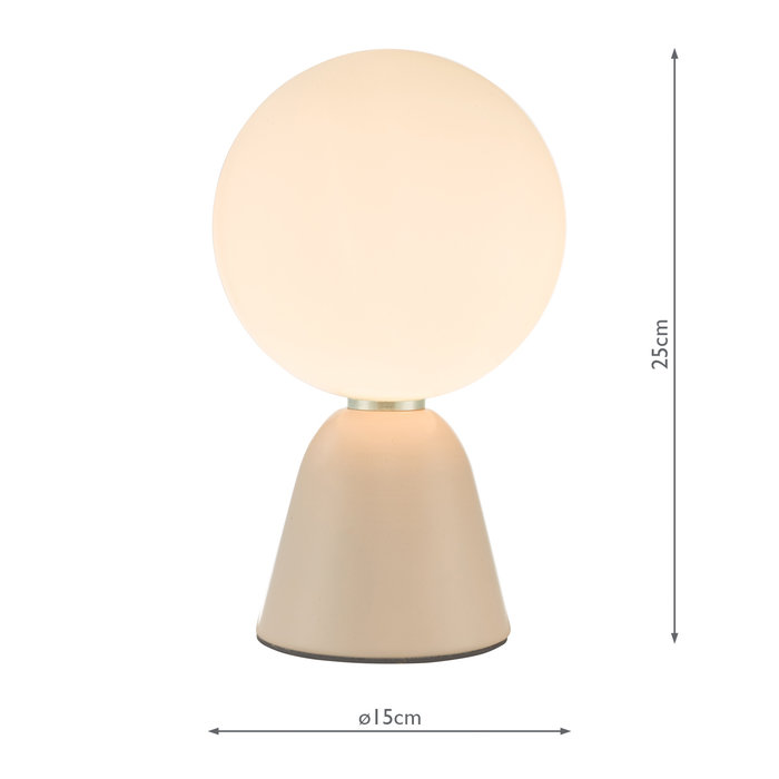 Pastel  - Retro Mid Century Pale Pink Table Lamp