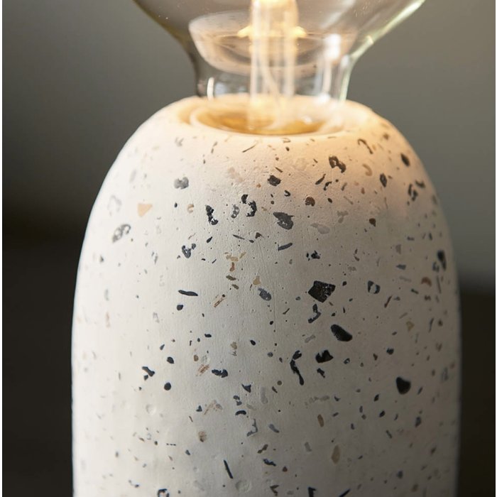 White Terrazzo Table Lamp