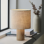 Dunbar - Wood and Natural Linen Shade Table Lamp