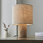 Dunbar - Wood and Natural Linen Shade Table Lamp