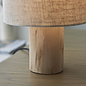 Dunbar - Wood and Natural Linen Shade Table Lamp