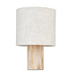 Dunbar - Wood and Natural Linen Shade Table Lamp