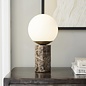 Tre - Brown Marble Scandi Table Lamp