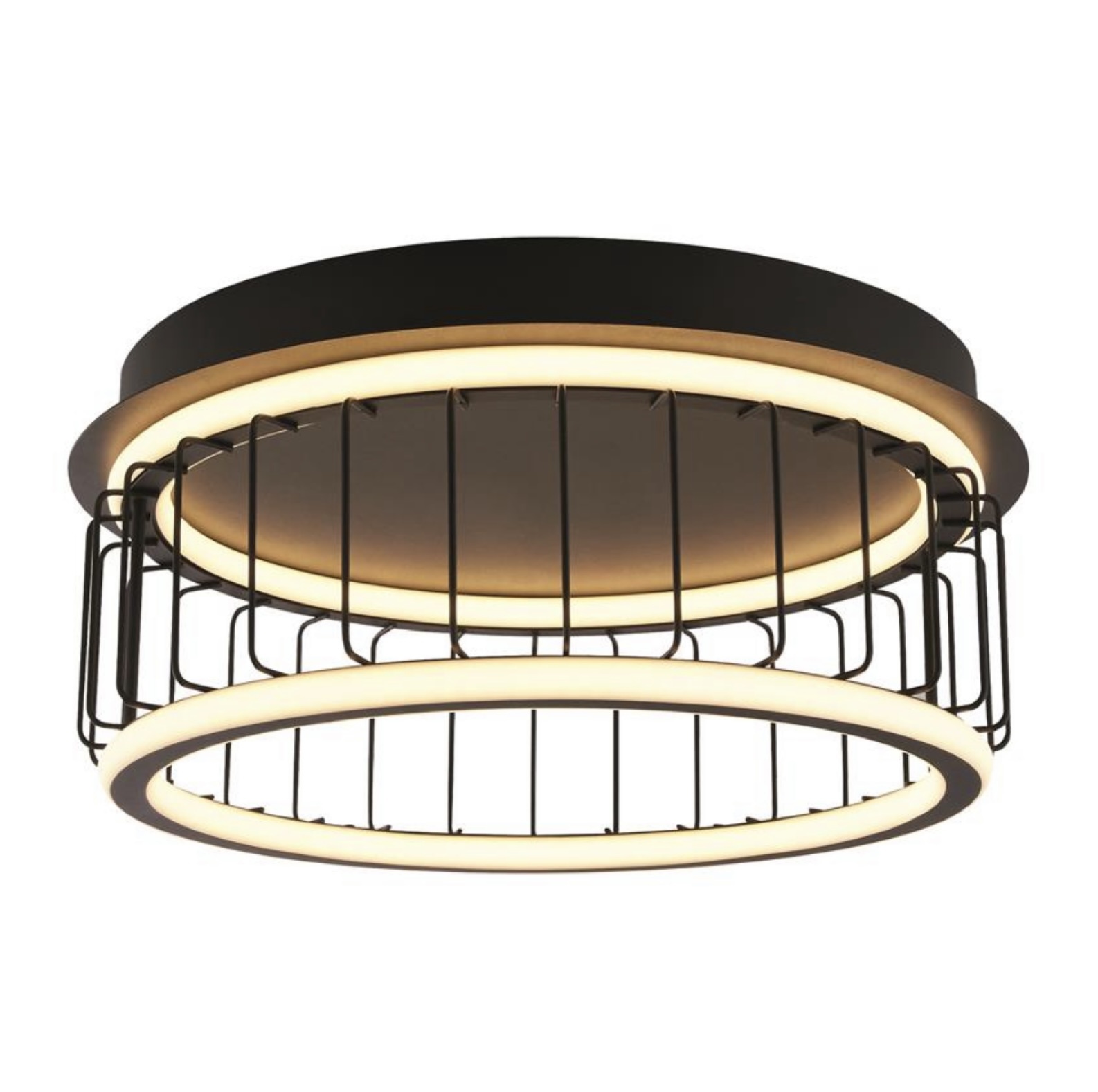 Coterie Modern Led Flush Ceiling Light Black Lightbox 6850