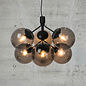 Ivoni - Black & Smoked 6 Light Pendant - Scandi Lighting