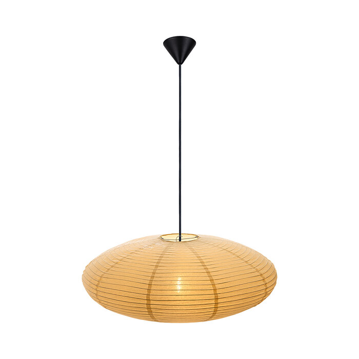 Ville - Large Scandi Paper Shade - Yellow