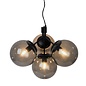 Ivoni - Black & Smoked 4 Light Pendant - Scandi Lighting Ivoni - Black & Smoked 4 Light Pendant - Scandi Lighting
