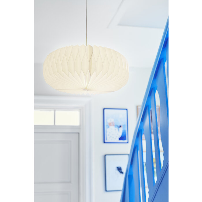 Belle - Pleated White Paper Shade - Large