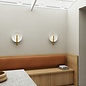 Fuziko - Spherical Wall Light - White & Brass