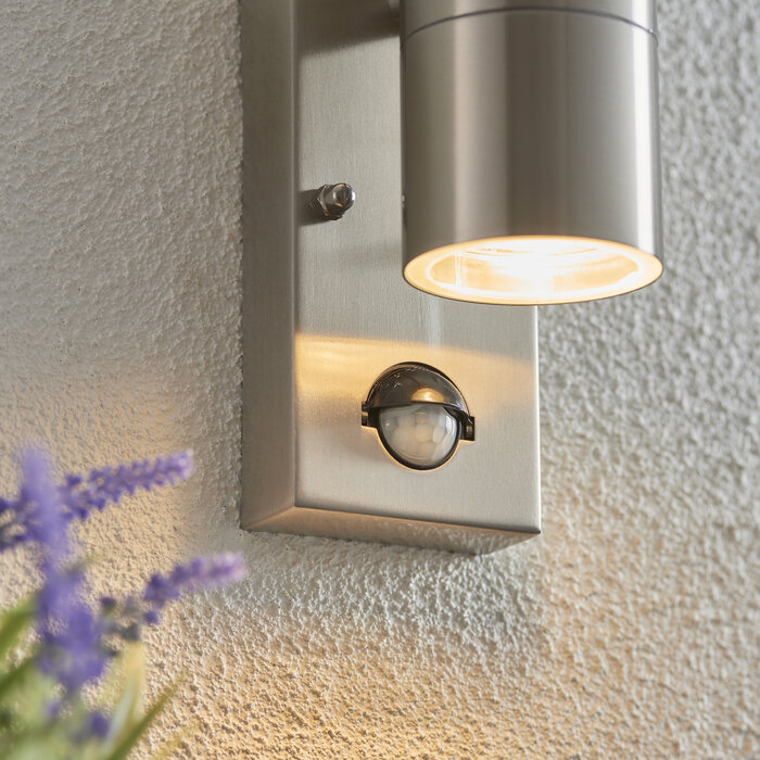 Ella - Modern Up & Down PIR Outdoor Wall Light