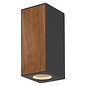 Hue - Metal and Wood Outdoor Wall Light