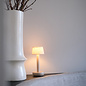 Noble Two Battery-Operated Table Lamp - Beige & Linen Shade