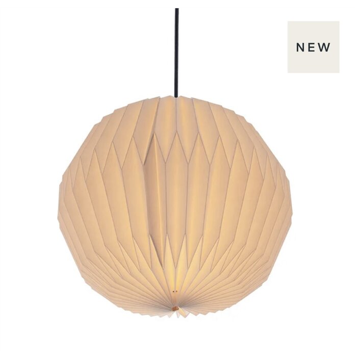 Belle - Pleated White Paper Shade - Small