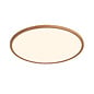Ida - Kitchen & Bathroom Ultra-Slim 2700K LED Flush Ceiling Light - Wood - IP54 - Large - Dimmable