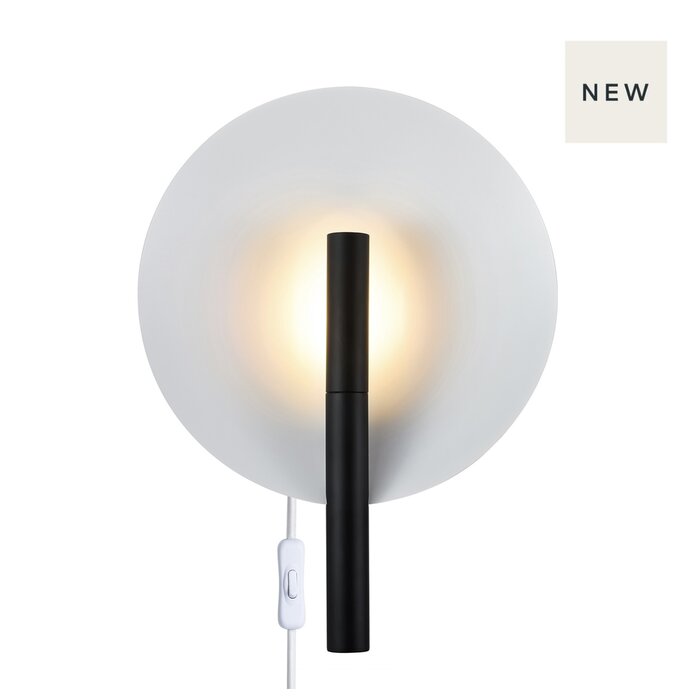 Fuziko - Spherical Wall Light - White & Black