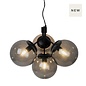 Ivoni - Black & Smoked 4 Light Pendant - Scandi Lighting Ivoni - Black & Smoked 4 Light Pendant - Scandi Lighting