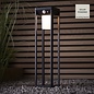 Hallam - Small Solar Powered Outdoor Bollard with Motion Sensor