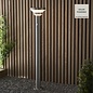 Halton - Steel Outdoor Solar-Powered Bollard with Motion Sensor