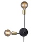 Josie - Industrial Wall Light - Plug-in - Black and Brass