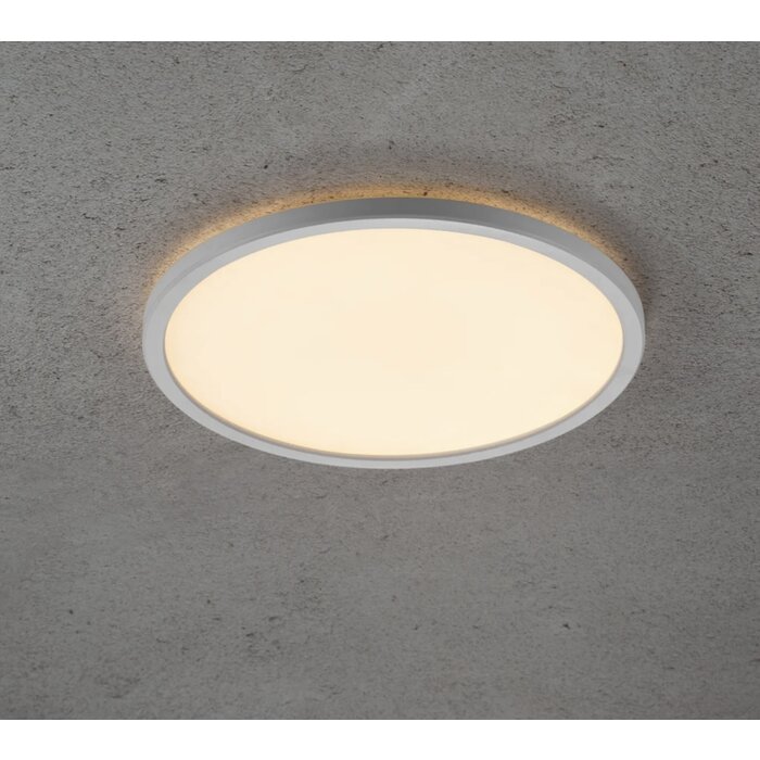 Ida - Kitchen & Bathroom Ultra-Slim LED Flush Ceiling Light - White - IP54 - Small