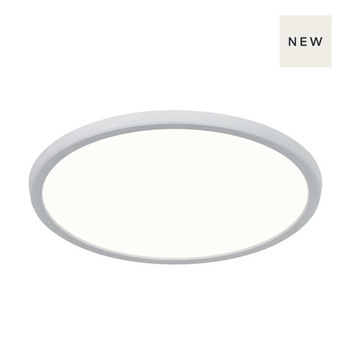 Ida - Kitchen & Bathroom Ultra-Slim LED Flush Ceiling Light - White - IP54 - Small