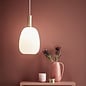 Alton - Opal & Brass Scandi Pendant Light