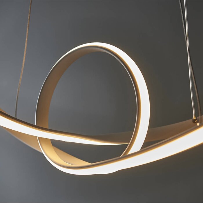 Loop - LED Feature Pendant - Matt White