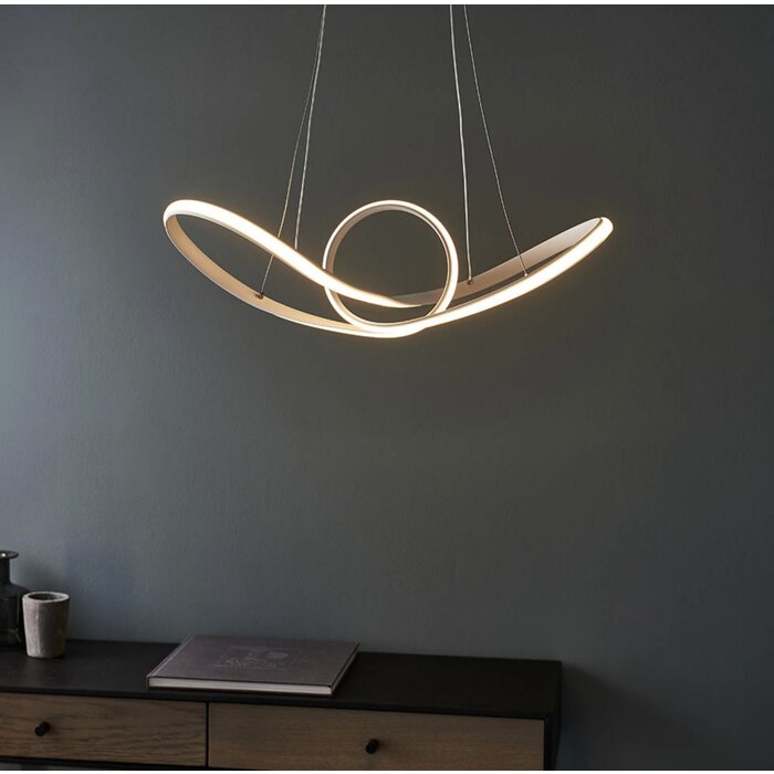 Loop - LED Feature Pendant - Matt White