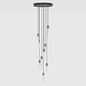 Basalt Nine Pendant - Stainless Steel - Tala - Modern Cluster Staircase Light