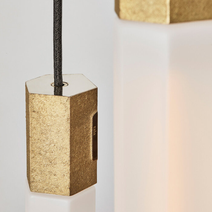 Basalt Nine Pendant - Brass - Tala - Large Modern Staircase Light