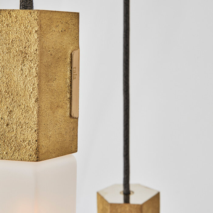 Basalt Nine Pendant - Brass - Tala - Large Modern Staircase Light