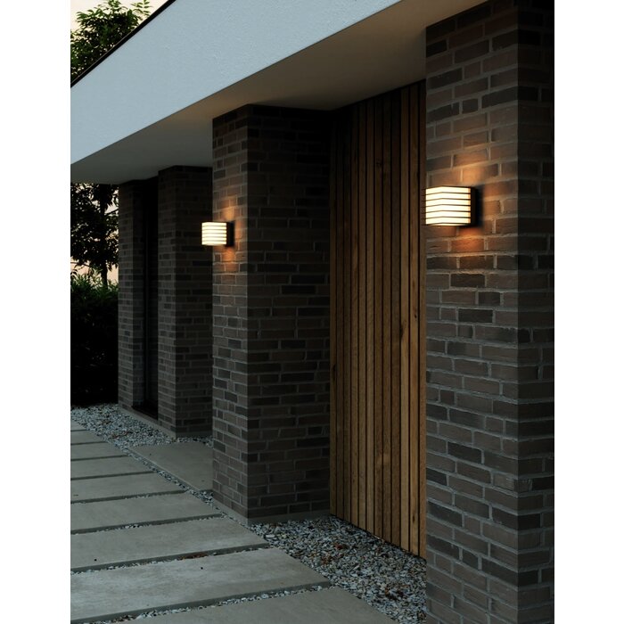 Herbin - Contemporary Outdoor Wall Light - Black