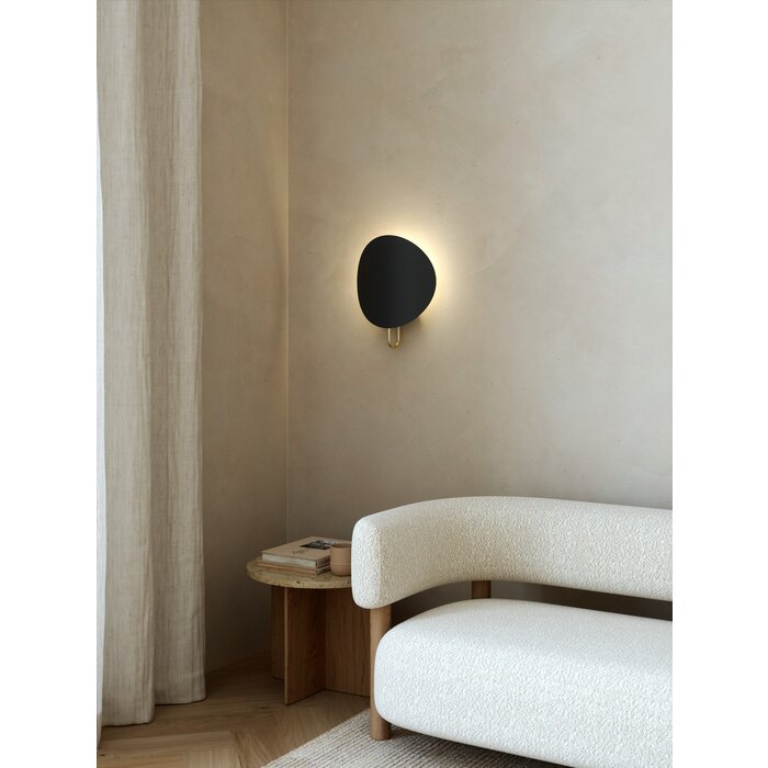 Sparga - Black & Brass Scandi Wall Light