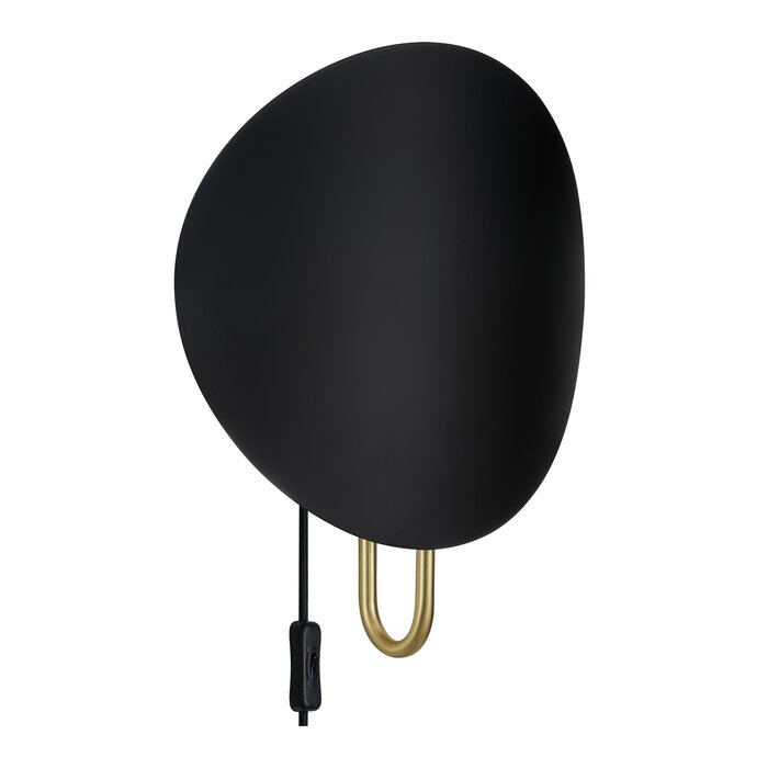 Sparga - Black & Brass Scandi Wall Light