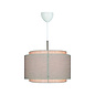 Taka - Brass and Linen Shade Scandi Pendant